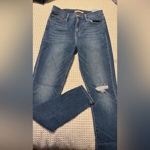 Classic Blue Distressed Women's Jeans